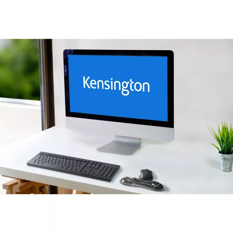 Kensington plāns Duo Gel peles/trackball plaukstas balsts - pelēks, pelēks, gēls, termoplastiskais poliuretāns (TPU), Ķīna, MIL-STD-810H Method 504.3 Contamination by Fluids, 192 mm, 72 mm