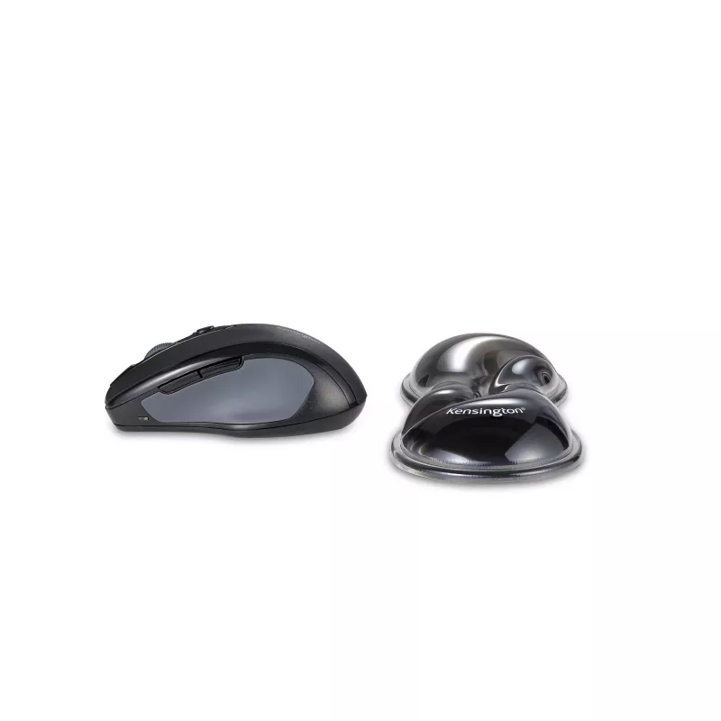 Kensington plāns Duo Gel peles/trackball plaukstas balsts - pelēks, pelēks, gēls, termoplastiskais poliuretāns (TPU), Ķīna, MIL-STD-810H Method 504.3 Contamination by Fluids, 192 mm, 72 mm
