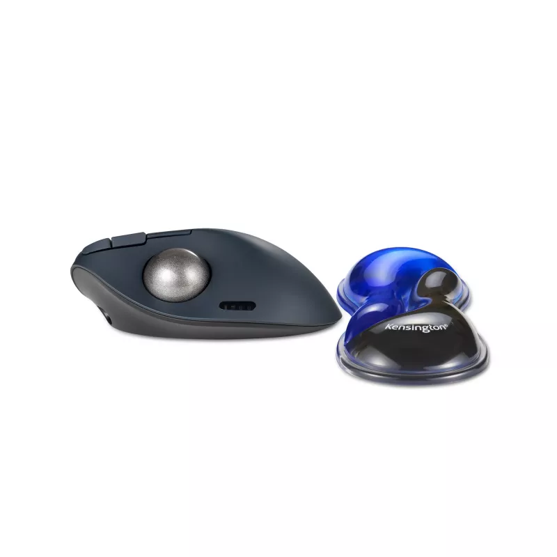 Kensington plāns Duo Gel peles/trakbola plaukstas balsts - Zils, Zils, Gels, Termoplastisks poliuretāns (TPU), Ķīna, MIL-STD-810H Method 504.3 Contamination by Fluids, 192 mm, 72 mm