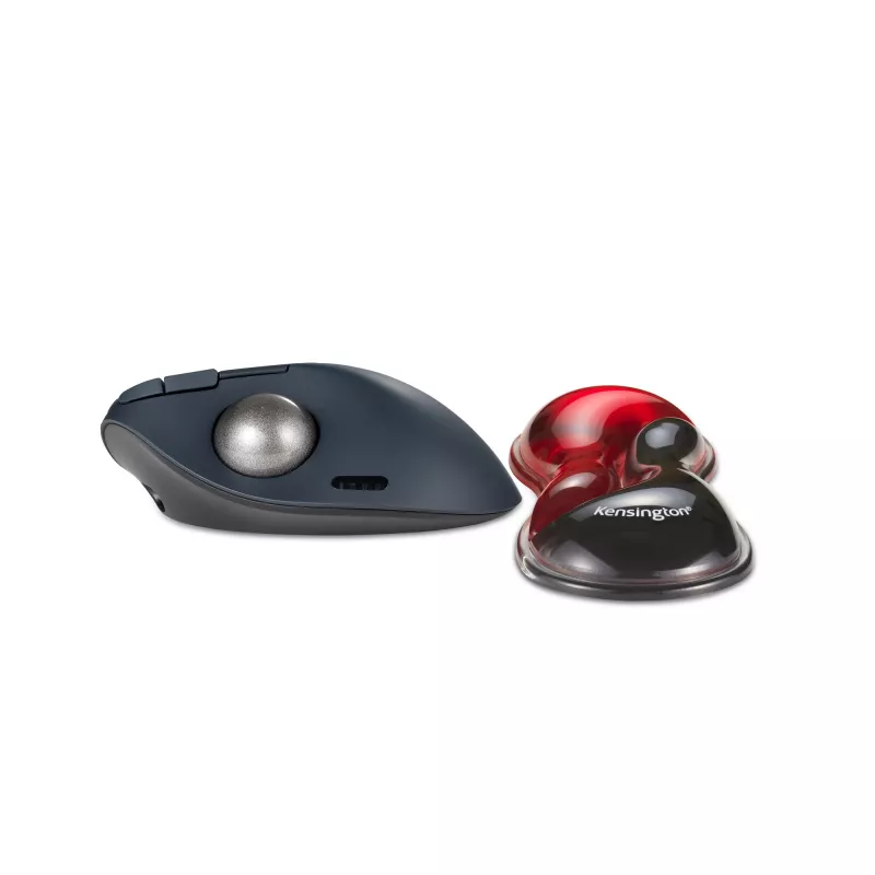 Kensington K62440WW Slim Duo Gel plaukstas balsts pelei / bumbiņpelei, 192 x 72 x 22 mm, sarkans