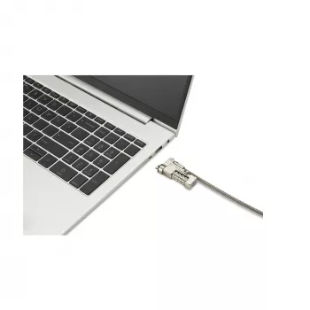 Kensington plāns NanoSaver 2.0 EQ kombinētā klēpjdatora slēdzene, 1.8 m, Kensington, Kombinētā slēdzene, Nerūsējošais tērauds, Cinka tērauds, Sudraba