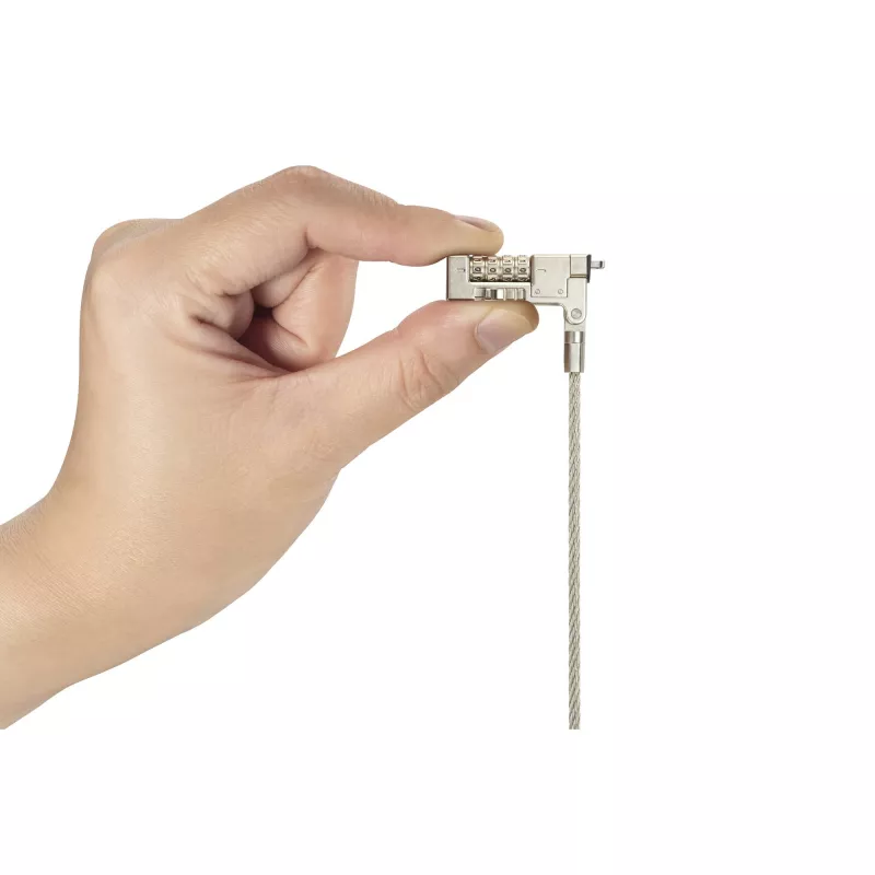 Kensington plāns NanoSaver 2.0 EQ kombinētā klēpjdatora slēdzene, 1.8 m, Kensington, Kombinētā slēdzene, Nerūsējošais tērauds, Cinka tērauds, Sudraba