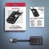 SSD korpuss AXAGON ADM2-AM USB-A 10Gbps vienam M.2 NVMe/SATA diskam, USB 3.2 Gen 2, 10 cm kabelis, melns