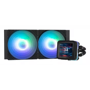 Zalman ALPHA2 DS A24 Melns datora dzesēšanas sistēma Procesors Viss-vienā šķidruma dzesētājs 12 cm 1 gab.