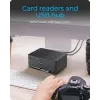 ICY BOX IB-1233CL-CR USB 3.2 Gen 1 (3.1 Gen 1) Type-A Melns