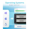 ICY BOX IB-1233CL-CR USB 3.2 Gen 1 (3.1 Gen 1) Type-A Melns