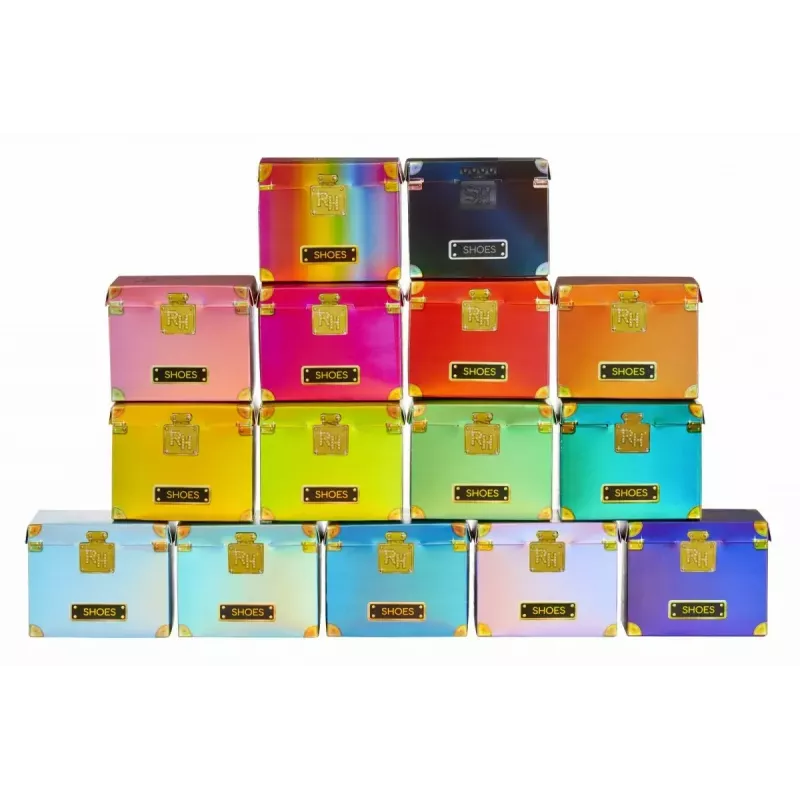 Displeja komplekts Mga Accessories Rainbow High apavi, 27 gabali — dažādi leļļu apavu aksesuāri