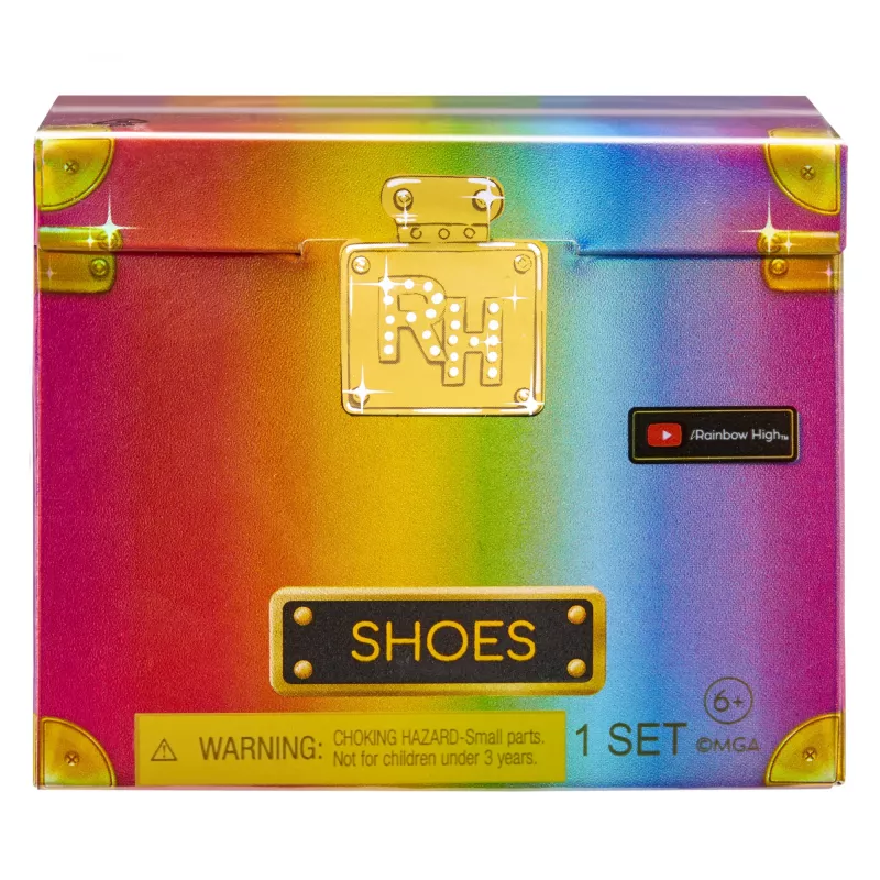 Rainbow High Aksesuāru studija 1. sērija, S sortiments PDQ leļļu apavos