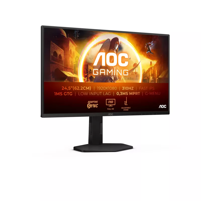 AOC G4 25G4SXU datora monitors 62,2 cm (24,5 collas) 1920 x 1080 pikseļi Full HD LED Melns, Pelēks