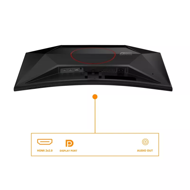 AOC G4 C27G42E datora monitors 68.6 cm (27 collas) 1920 x 1080 pikseļi Full HD LED melns, sarkans