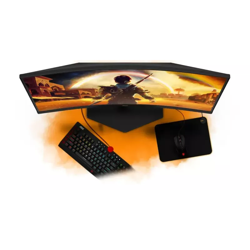 AOC G4 C27G42E datora monitors 68.6 cm (27 collas) 1920 x 1080 pikseļi Full HD LED melns, sarkans