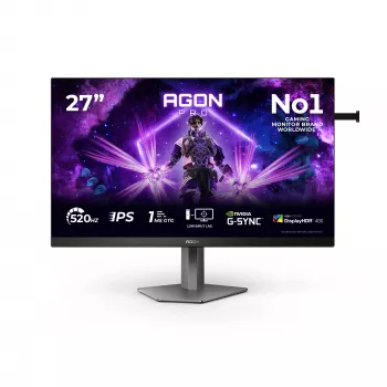 AOC G2 AG276FK datora monitors 68.6 cm (27 colli) 1920 x 1080 pikseļi Full HD LED Melns, Pelēks