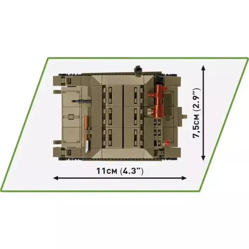 Cobi Blocks Tankette TK-3 konstrukciju komplekts — 323 detaļas