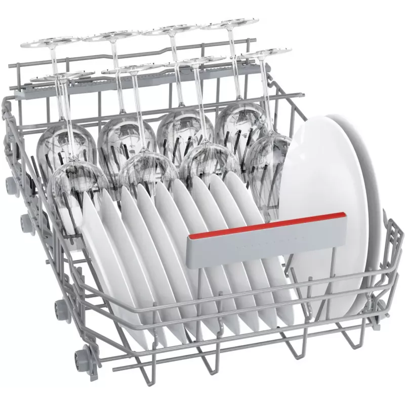Iebūvējamā trauku mazgājamā mašīna Bosch Serie 4 SPV4HMX49E — Slimline 45 cm, 10 galda klājumu komplekti, 44 dB, 6 programmas