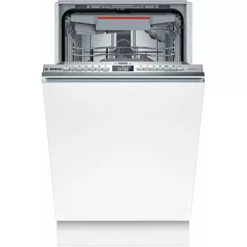 Iebūvējamā trauku mazgājamā mašīna Bosch Serie 4 SPV4HMX49E — Slimline 45 cm, 10 galda klājumu komplekti, 44 dB, 6 programmas
