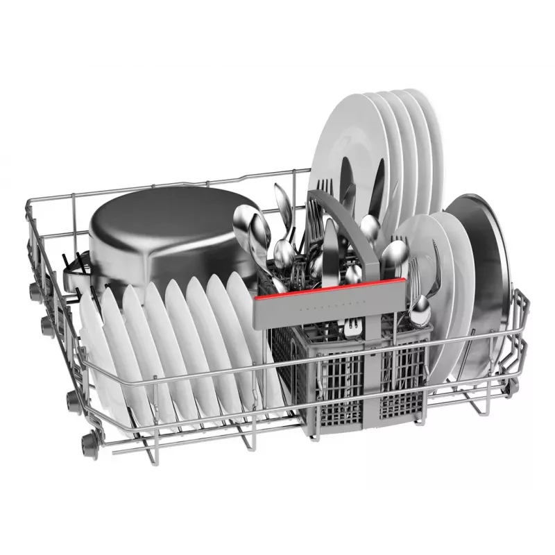 Iebūvējamā trauku mazgājamā mašīna Bosch SMV4ETX08E — 13 galda klājumi, 44 dB, pilna izmēra 60 cm, energoefektivitātes klase B