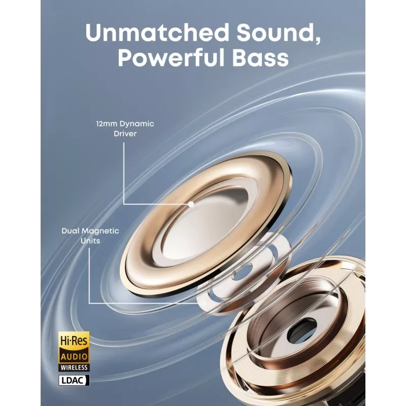 ANKER austiņa - Soundcore Aeroclip - melna