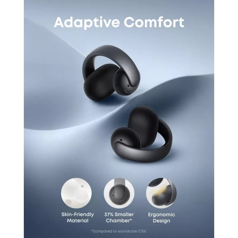 ANKER austiņa - Soundcore Aeroclip - melna