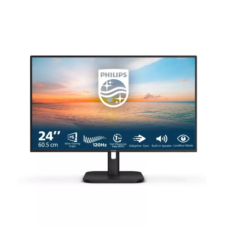 Philips 1000 sērijas 24E1N1200A/00 LED displejs 60,5 cm (23,8 collas) 1920 x 1080 pikseļi Full HD LCD Melns