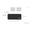 i-tec Universal KVM HUB 2x USB-C 2x USB-A 3.0 5000 Mbit/s Melns