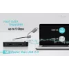 i-tec Universal KVM HUB 2x USB-C 2x USB-A 3.0 5000 Mbit/s Melns