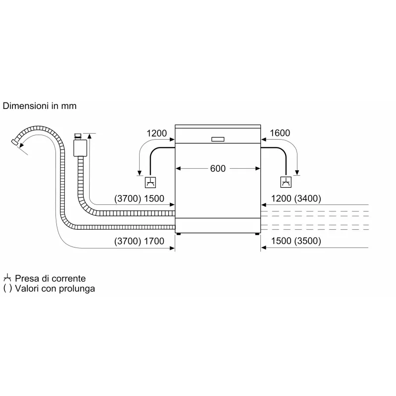 Bosch Serie 4 SMV4HVX07E trauku mazgājamā mašīna Pilnībā iebūvējama 14 komplektu ietilpība