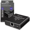 Ethernet sadalītājs QOLTEC 52294 1x3 RJ45 ar USB-C barošanas ieeju