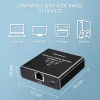 Ethernet sadalītājs QOLTEC 52294 1x3 RJ45 ar USB-C barošanas ieeju