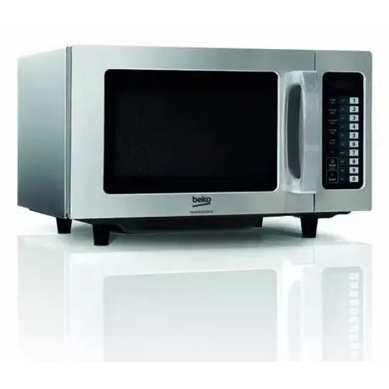 Solo countertop microwave BEKO PRO25IXBP, 25 L, silver, LED display, button controls