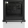 Brīvi stāvoša gāzes-elektriskā plīts BEKO FSE52323DWD, 4 degļu plīts virsma, 60 cm, 55 L cepeškrāsns, energoefektivitātes klase A