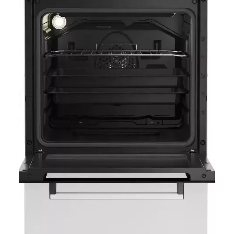 Brīvi stāvoša gāzes-elektriskā plīts BEKO FSE52323DWD, 4 degļu plīts virsma, 60 cm, 55 L cepeškrāsns, energoefektivitātes klase A