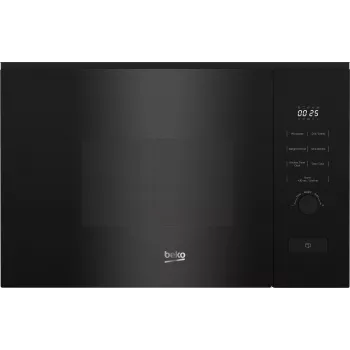 Iebūvējama mikroviļņu krāsns BEKO BMGB20212B, grils, 800 W, 20 L, rotējošā poga un pogas, 24,5 cm grozāmais paliktnis, melna