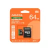 MicroSDXC karte ADATA Speed Plus 64 GB UHS 3. klase modelis UD64GUI3V30A2SP-RA1