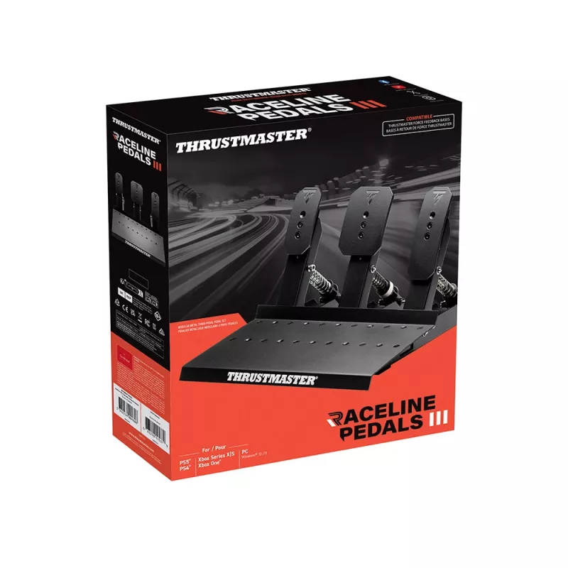 Thrustmaster Raceline Pedals III Melns PC, PlayStation 4, PlayStation 5, Xbox One, Xbox Series S, Xbox Series X