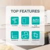 Gorenje Indukcijas plīts GI8432BSCWF, Melna, Iebūvējama, 60 cm, Zonu indukcijas plīts, Stikla keramika, 4 zonas