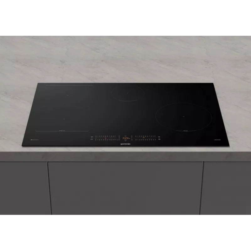 Gorenje Indukcijas plīts GI8432BSCWF, Melna, Iebūvējama, 60 cm, Zonu indukcijas plīts, Stikla keramika, 4 zonas