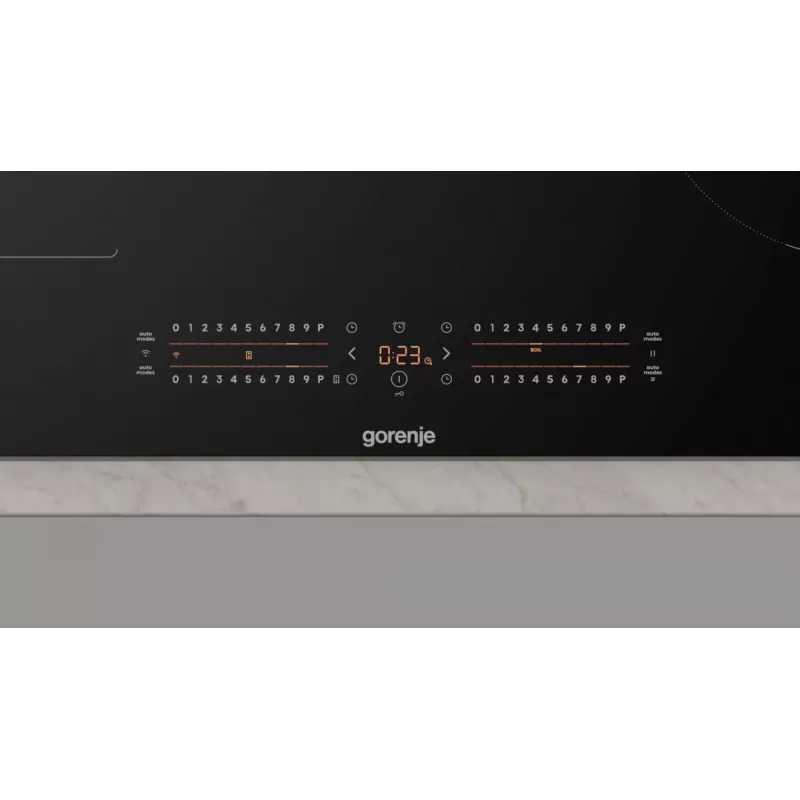 Gorenje Indukcijas plīts GI8432BSCWF, Melna, Iebūvējama, 60 cm, Zonu indukcijas plīts, Stikla keramika, 4 zonas