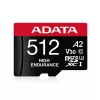 MicroSDXC atmiņas karte ADATA 512 GB UHS‑I U3 V30 10. klase A2, 100/85 MB/s, ūdensizturīga