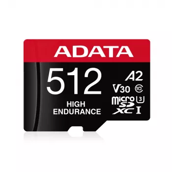 MicroSDXC atmiņas karte ADATA 512 GB UHS‑I U3 V30 10. klase A2, 100/85 MB/s, ūdensizturīga
