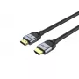 HDMI kabelis UNITEK C11086GY01-1M 1m 2.1 48 Gbit/s Melns Pelēks