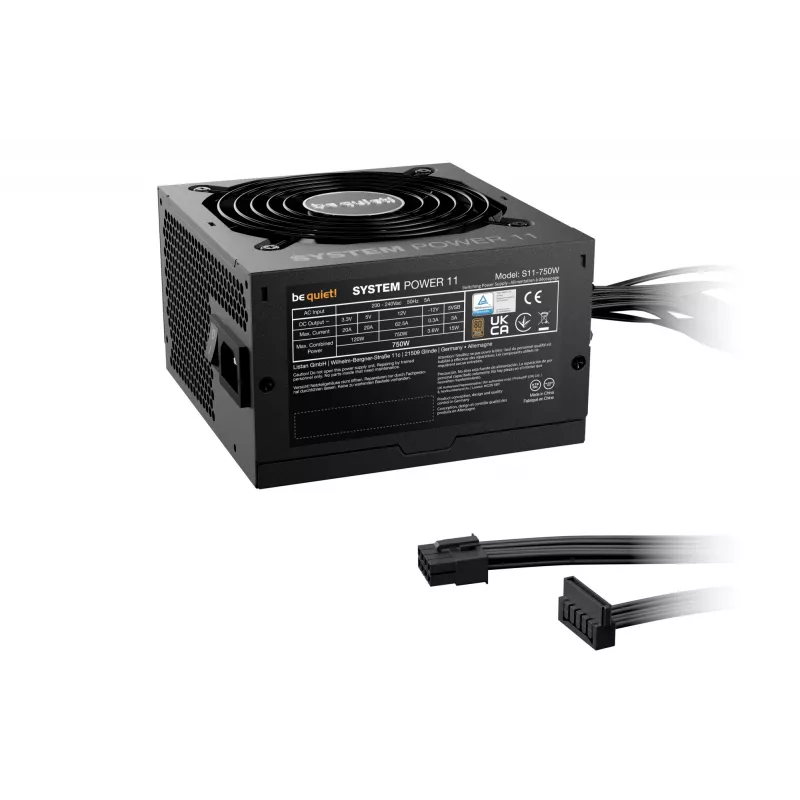 be quiet! System Power 11 750W barošanas bloks 20+4 kontaktu ATX ATX Melns