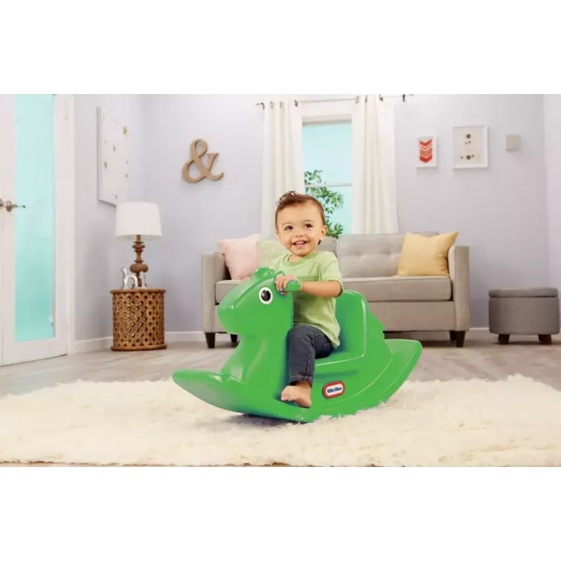 Rotaļlieta uz jāšanas Little Tikes Ricking Horse 174209E3 laima zaļa – mazuļu šūpuļzirdziņš iekštelpām