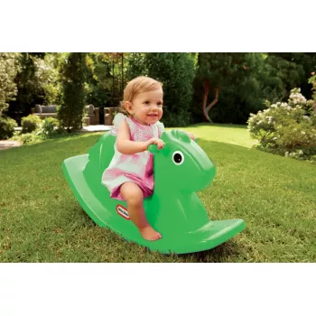 Rotaļlieta uz jāšanas Little Tikes Ricking Horse 174209E3 laima zaļa – mazuļu šūpuļzirdziņš iekštelpām