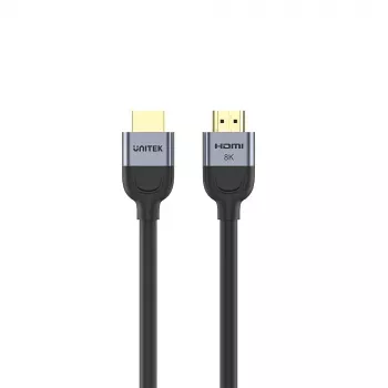 HDMI kabelis UNITEK C11086GY01-3M 3m 2.1 48 Gbit/s Melns Pelēks