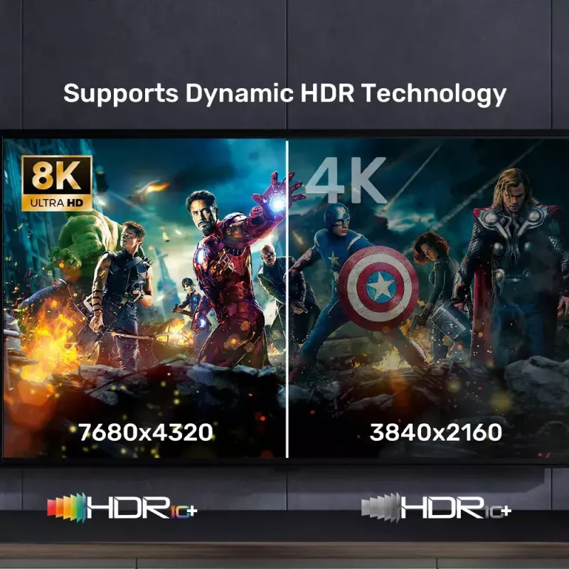 HDMI kabelis UNITEK C11086GY01-3M 3m 2.1 48 Gbit/s Melns Pelēks