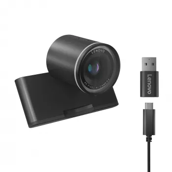 Lenovo 4XC1Q25246 tīmekļa kamera 8 MP 1920 x 1080 pikseļi USB-C Melna