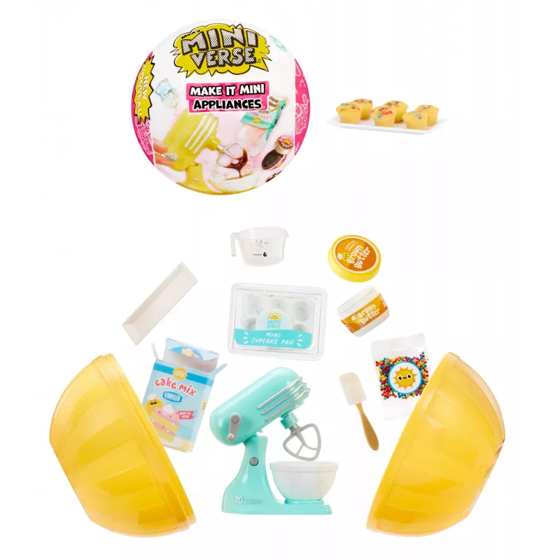 Miniverse MGA's - Make It Mini Appliances Series 2 in PDQ, 8 gadi, Daudzkrāsains, Plastmasa