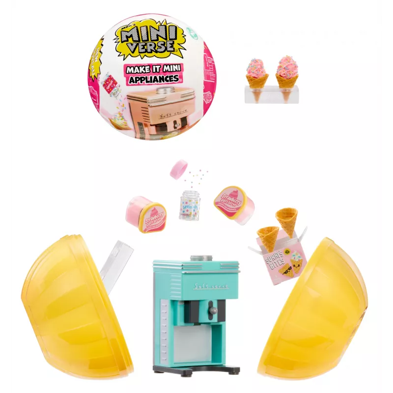 Miniverse MGA's - Make It Mini Appliances Series 2 in PDQ, 8 gadi, Daudzkrāsains, Plastmasa