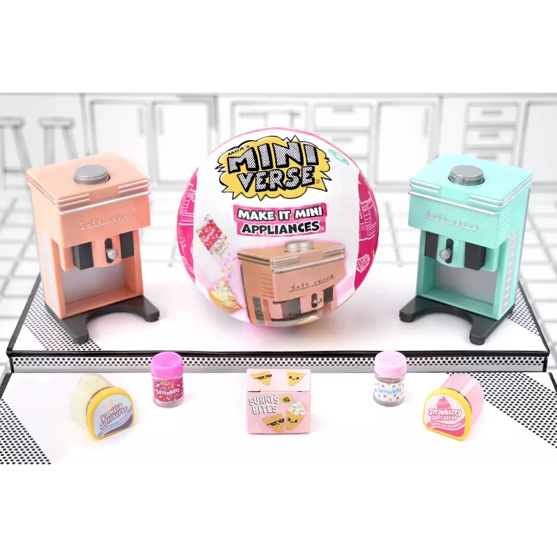 Miniverse MGA's - Make It Mini Appliances Series 2 in PDQ, 8 gadi, Daudzkrāsains, Plastmasa