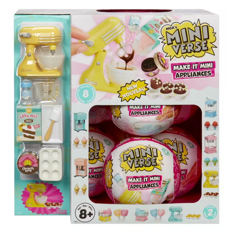 Miniverse MGA's - Make It Mini Appliances Series 2 in PDQ, 8 gadi, Daudzkrāsains, Plastmasa